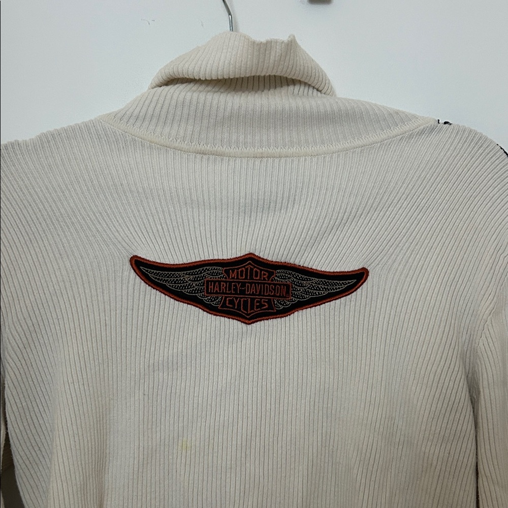 Harley-Davidson Off-White Turtleneck Sweater